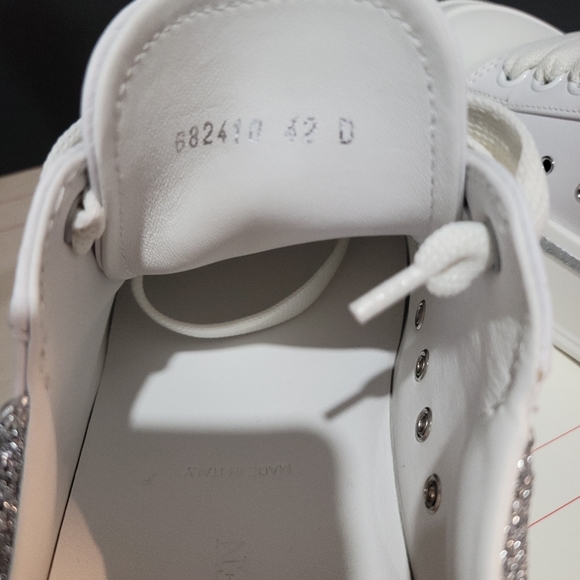 Alexander McQueen White/Silver Sneakers - Picture 8 of 8